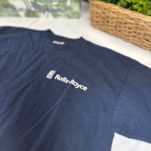 90s made in the USA Rolls-Royce Navy Blue T-Shirt